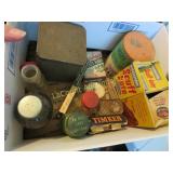 vintage kitchen boxes bottles jars misc