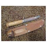 G C & Co Mora Sweden 500  knife w sheath