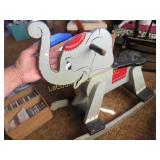 vintage rocking elephant