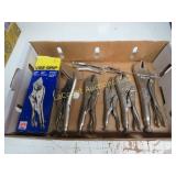 assorted vise grips