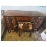 art deco desk w matching chair