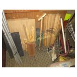 assorted wood cable poles misc