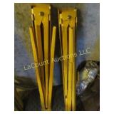 pair folding saw horse material stands