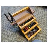 wood drawer too storage w contents socket drivers
