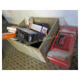 tackle tool box  nails muffler parts car parts