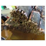 7 bundles very dry small split wood in holders