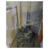 camo folding stool ice auger