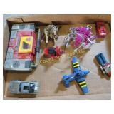 Transformers figures tape player car