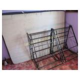 folding bed frame w mattress