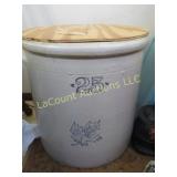 25 gallon western stoneware crock