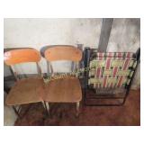 webbed lawn chair 2 small childrens chairs