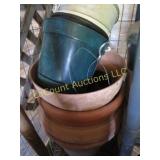 large assorted planters