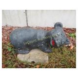 small concrete bear garden decor