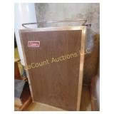 vintage coleman cooler upright