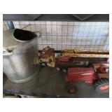 all on shelf tractor fire truck stainless pail