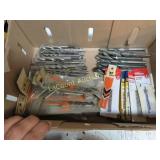 many drill bits assorted