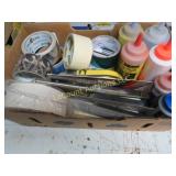 tapes assorted color chalk line chalk lighters
