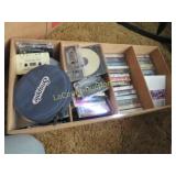 assorted casette tapes some cds