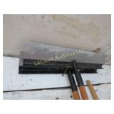 2 metal edge rake bully finishing tools
