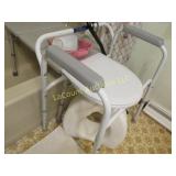 elderly shower seat  raised toilet