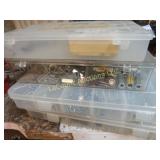 assorted fasteners screws misc in cases