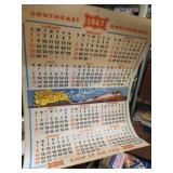 1967 Frisco Southwest calendar poster train