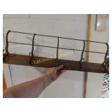 antique pullman train coat hat rack