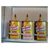 3 bottles liquid wrench rust solvent