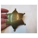 licensed junk collector star badge brass