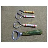 assorted advertising bottle openers bakelite type