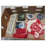 vintage thermometer drain strainer stocking purse