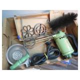 vintage kitchenware hand mixer brush strainer Fork