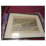 vintage chicago as it was framed print
