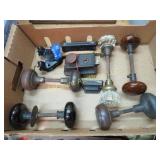 assorted vintage door knob sets lock misc