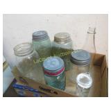 assorted ball Atlas jars some blue