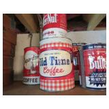 vintage coffee tins oils time butternut