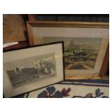 2 framed prints 1892 chicago