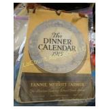 1915 dinner calendar meals for every day & meal