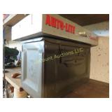 vintage ammo box & autolite metal display box