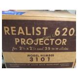 Realist 620 projector model 3101 in box
