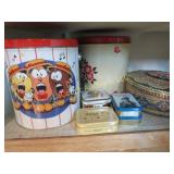 assorted tins decorative