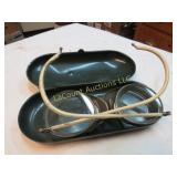 vintage safety glasses in case SSS