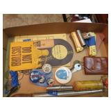 small pinbacks tapes ephemera ring sizer