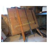 antique drafting table w unique base