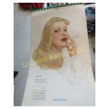 vintage 1942 Varga Esquire calendar risque
