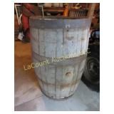 regular size whiskey barrel no lid