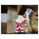 ceramic painted santa unique doll figure mobile