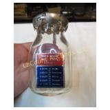 vintage half pint bottle bank w lock