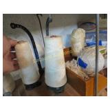 2 antique general store string dispenser w 2 skein