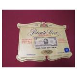Private Stock 3 dollar bill beer sign